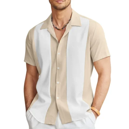 Color Block Summer Shirts wtih Collar - Image 10