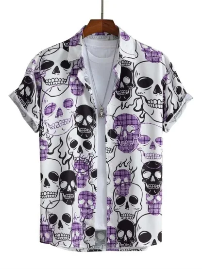 Astronaut Print Button Up Shirts - Image 2