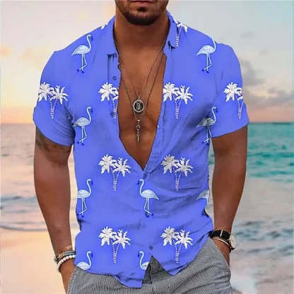 Lightweight Shirt with Coconut Silhouette Print - Image 9
