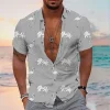 Lightweight Shirt with Coconut Silhouette Print - Image 8