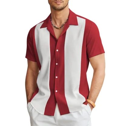 Color Block Summer Shirts wtih Collar - Image 11
