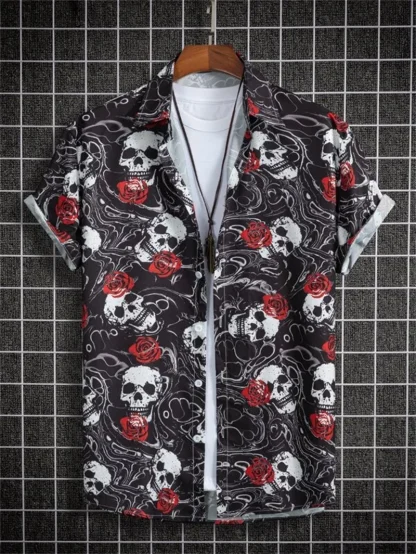 Astronaut Print Button Up Shirts - Image 10