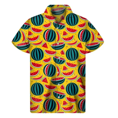 Short Sleeve Shirt with Watermelon Print - Image 14