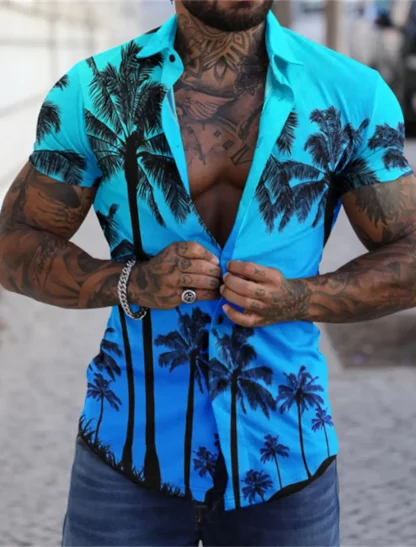 Vibrant Shirts with Silhouette Print - Image 2