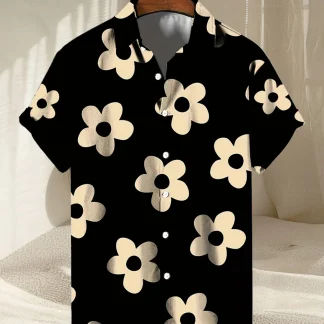 Floral Print Buttoned Summer Shirt