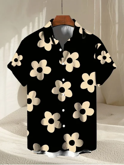 Floral Print Buttoned Summer Shirt