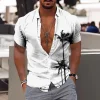 Lightweight Shirt with Coconut Silhouette Print - Image 5