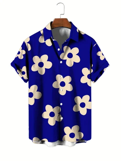 Floral Print Buttoned Summer Shirt - Image 7