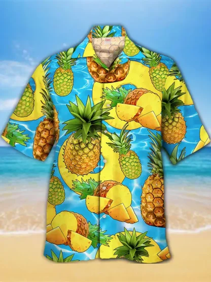 Vibrant Tropical Print Shirt for Men - Image 2