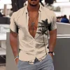 Lightweight Shirt with Coconut Silhouette Print - Image 7
