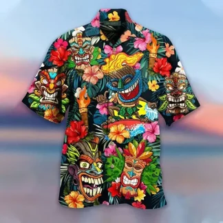 Trendy Shirt with Creative Vibrant Print