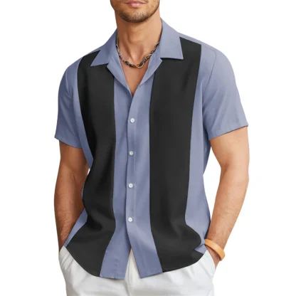Color Block Summer Shirts wtih Collar - Image 8