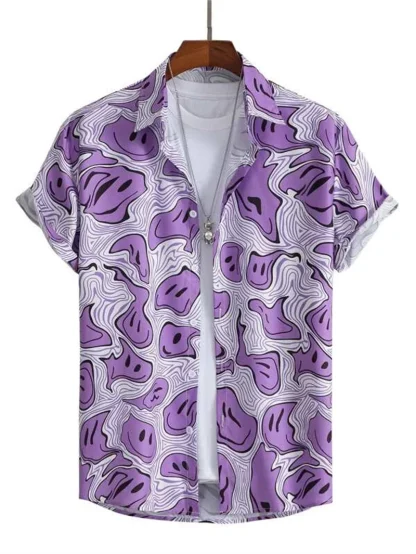 Astronaut Print Button Up Shirts - Image 5