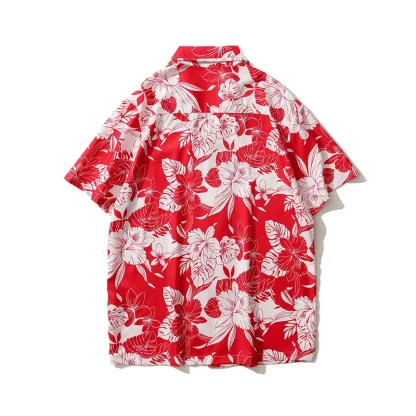 Floral Print Buttoned Shirt with Collar - Image 3