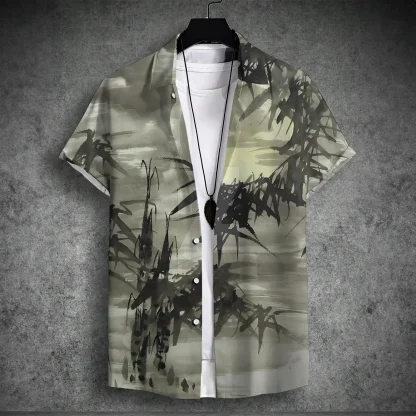 Soft Button Up Shirt with Short Sleeve - Image 3
