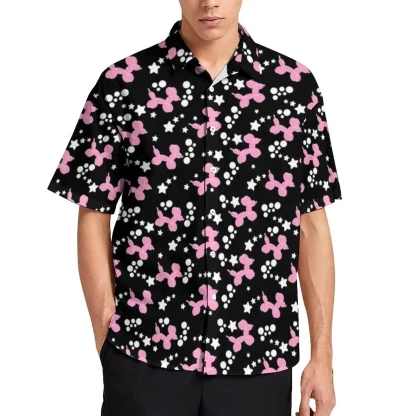 Cute Colorful Print Button Down Shirts - Image 4