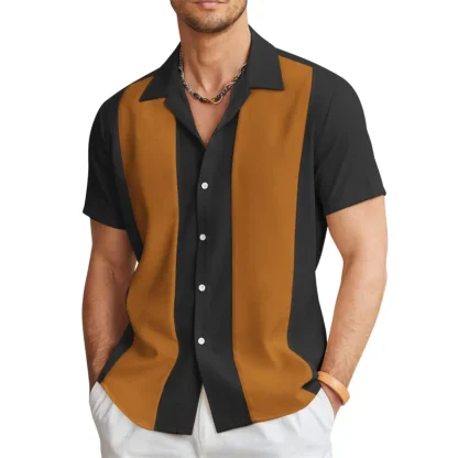 Color Block Summer Shirts wtih Collar - Image 15
