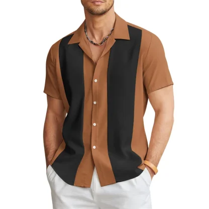 Color Block Summer Shirts wtih Collar - Image 7
