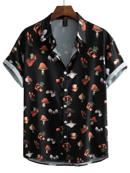 Astronaut Print Button Up Shirts - Image 8