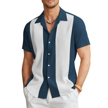 Color Block Summer Shirts wtih Collar - Image 4