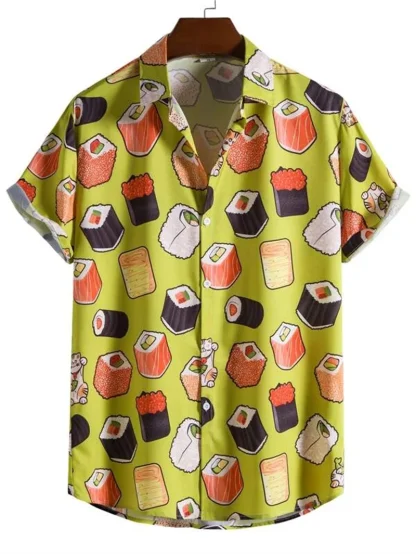 Astronaut Print Button Up Shirts - Image 9