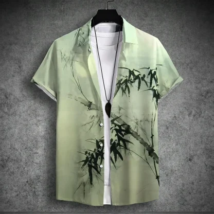 Soft Button Up Shirt with Short Sleeve - Image 2
