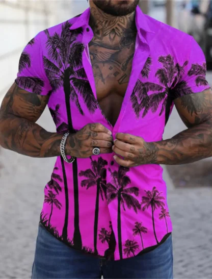 Vibrant Shirts with Silhouette Print - Image 3