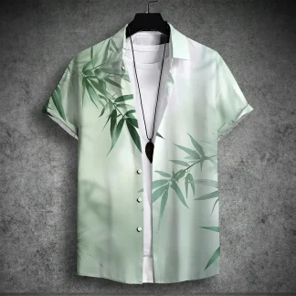Soft Button Up Shirt with Short Sleeve