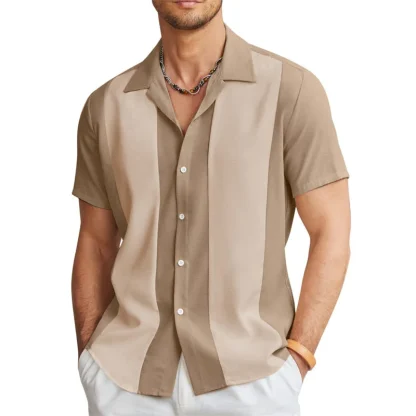 Color Block Summer Shirts wtih Collar - Image 13