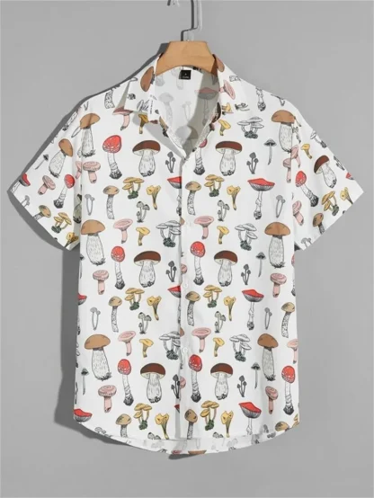 Astronaut Print Button Up Shirts - Image 4