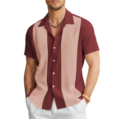 Color Block Summer Shirts wtih Collar - Image 9