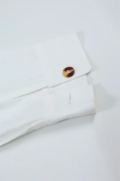 Classic Button-Up Shirt with Solid Color Design - Image 12