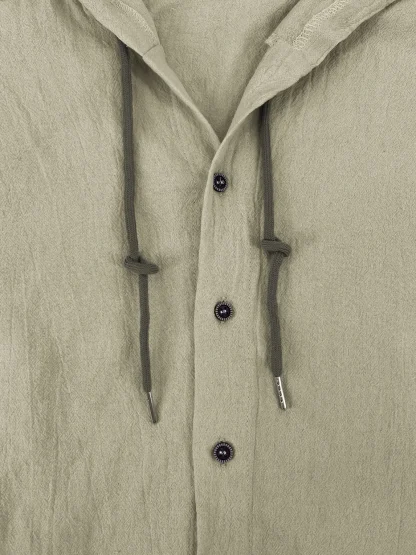 Lightweight Shirt with Hooded Drawstring - Image 7