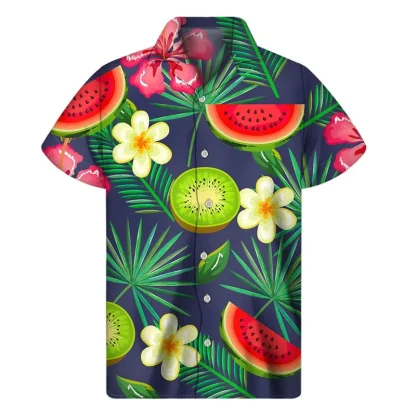 Short Sleeve Shirt with Watermelon Print - Image 4