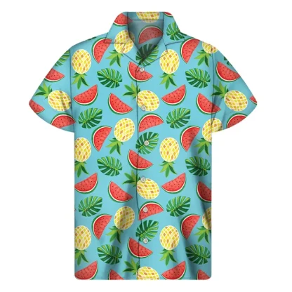 Short Sleeve Shirt with Watermelon Print - Image 10