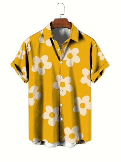 Floral Print Buttoned Summer Shirt - Image 5